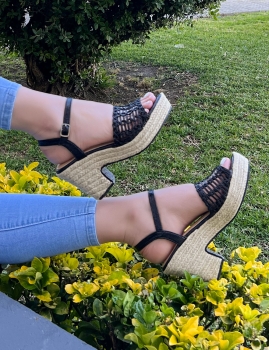 Sandalias Caetana - Negro