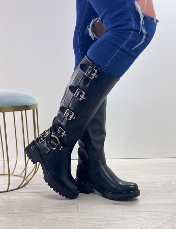 Botas https://www.mundodasmulheres.pt/admin/invoices_ptGlitter - Negro