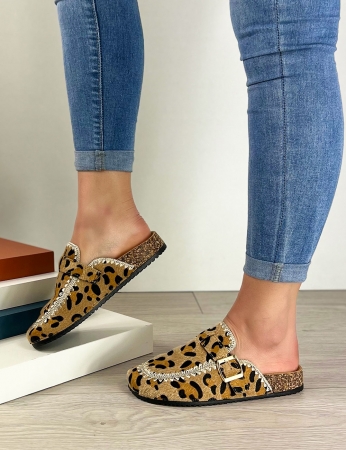 Zuecos Lilita - Leopard